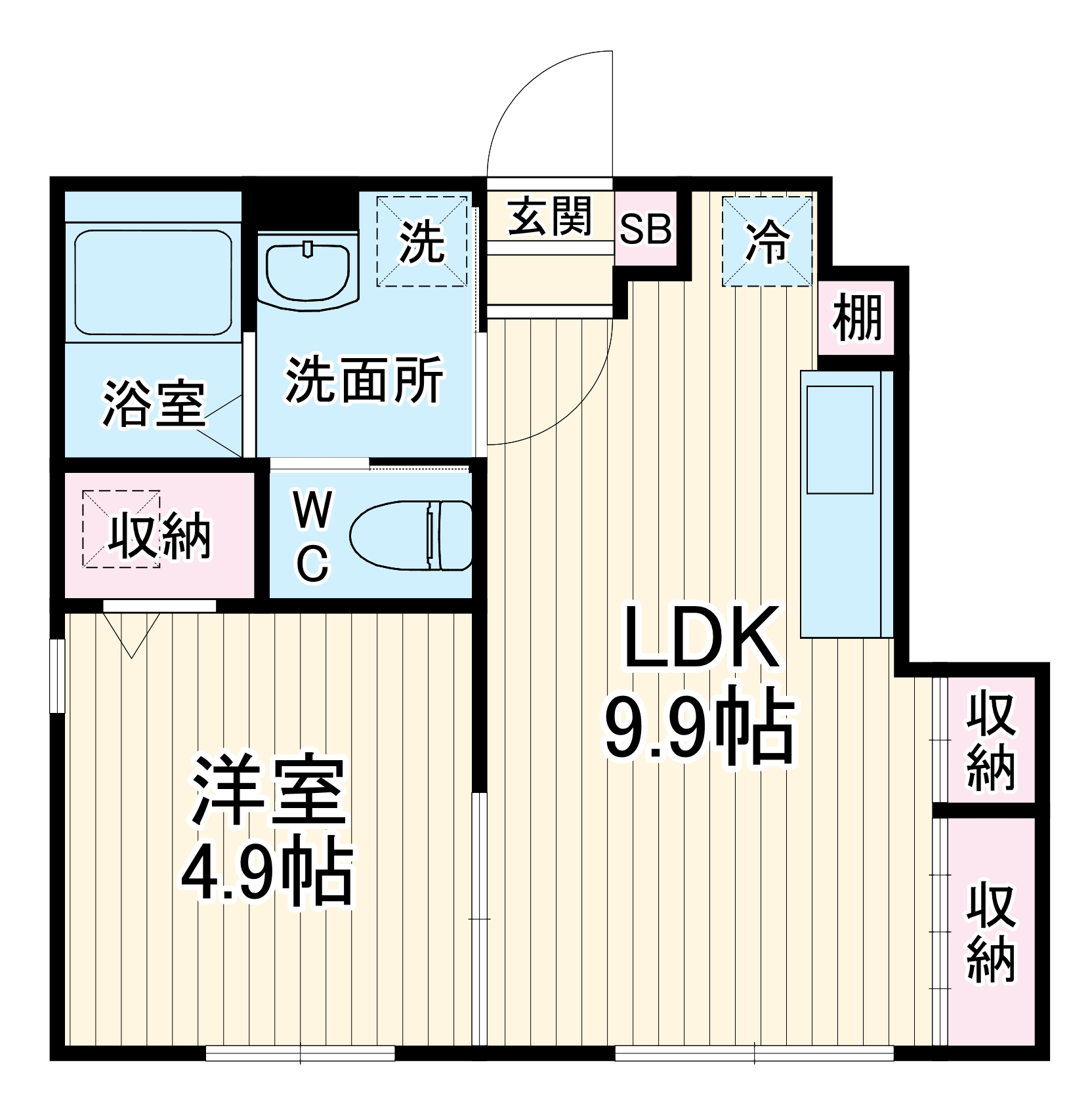 ラティオ勝田台の間取り