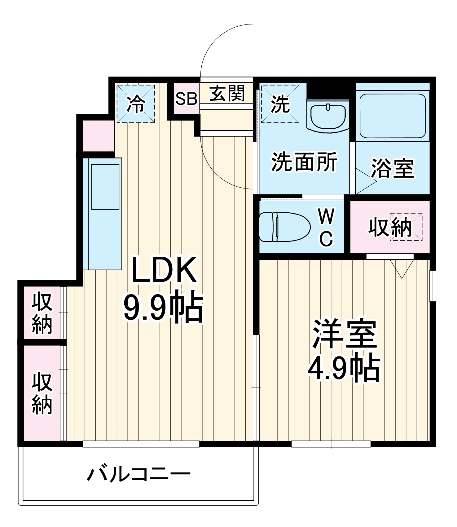 ラティオ勝田台の間取り