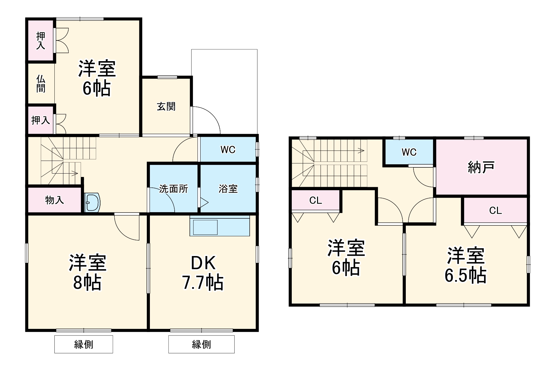 宮崎貸家の間取り