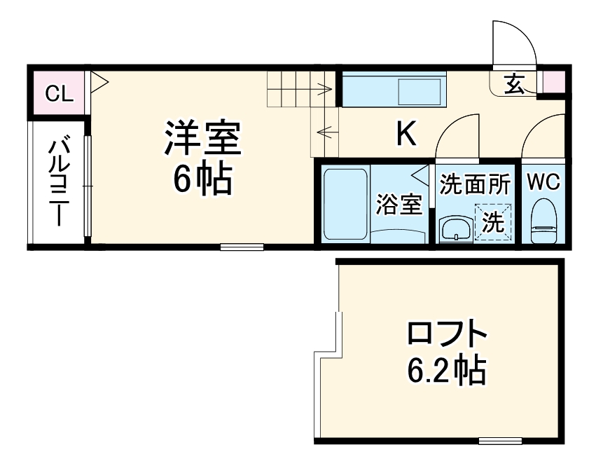 ハーモニーテラス上石川町Ⅵの間取り
