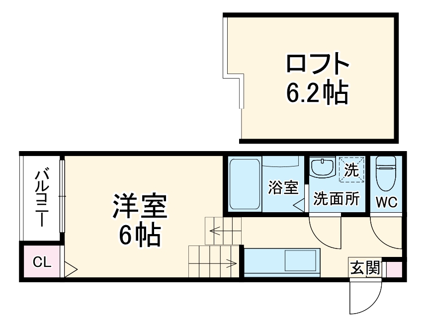 ハーモニーテラス上石川町Ⅵの間取り