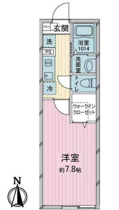 Ｏｎｅ－ｓｔａｇｅ狭山の間取り