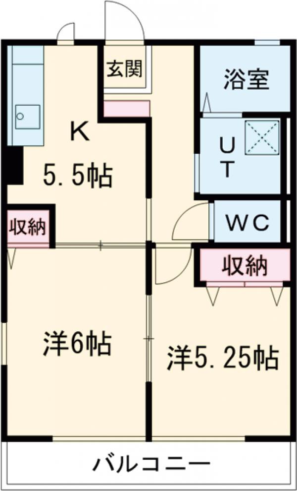 グリーンガーデンBの間取り