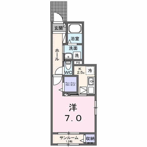 ハミルトン・Aの間取り