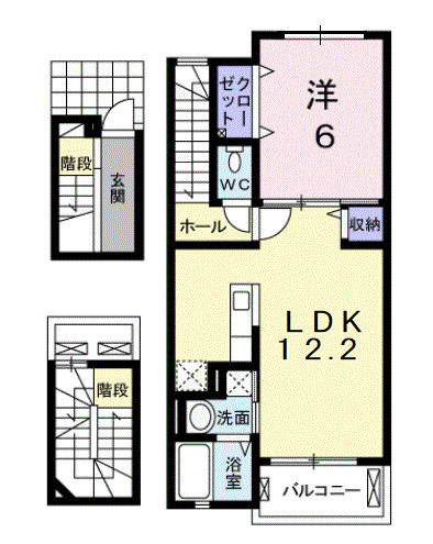 アンセスター松降 Aの間取り