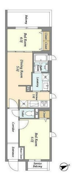 アプリーレ南荻窪の間取り