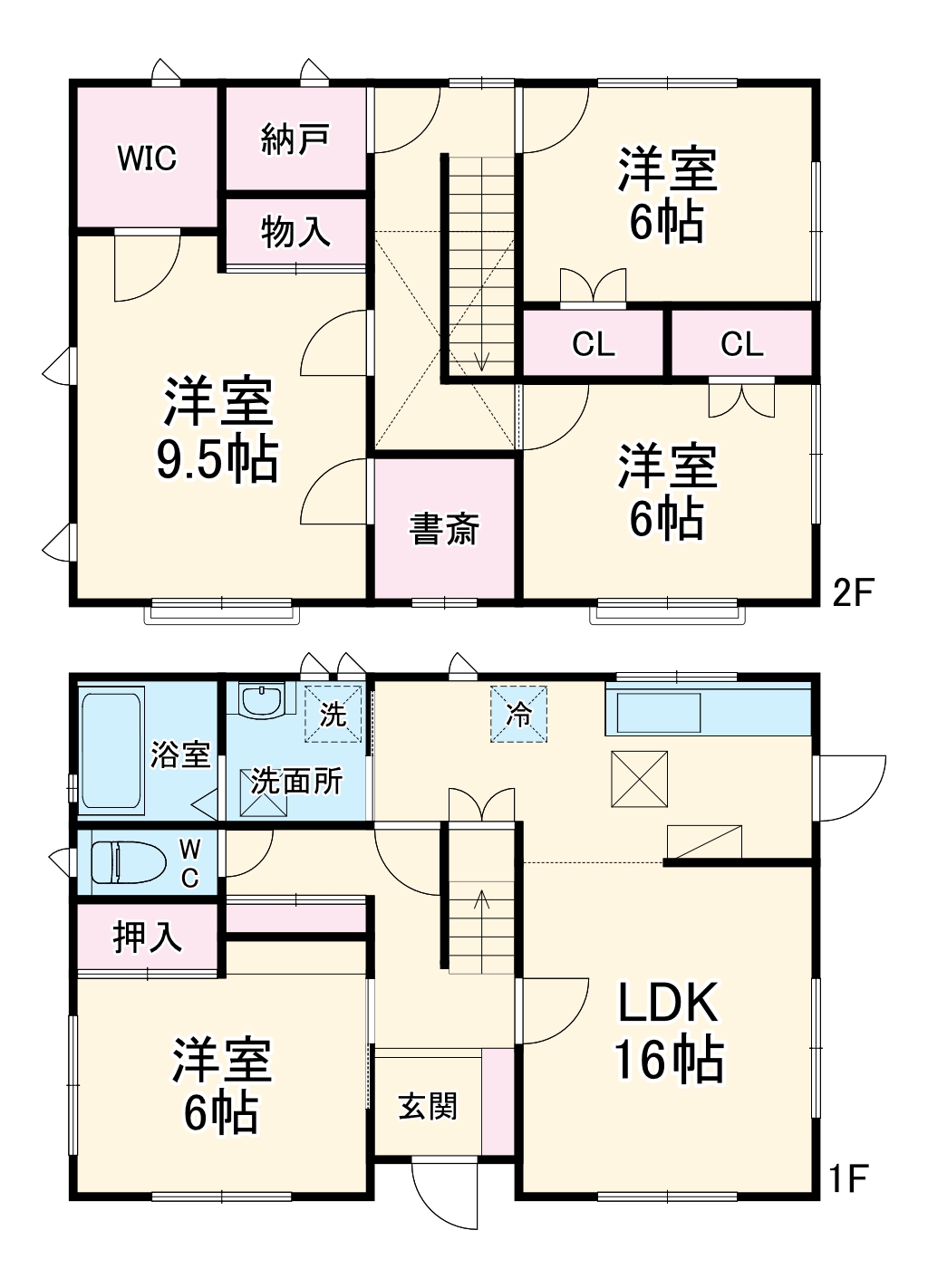 福田のいえの間取り