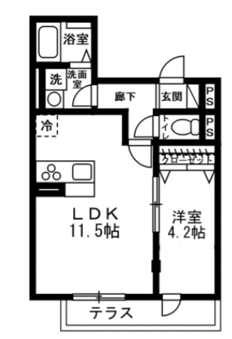 カーサスミレ セグンダの間取り