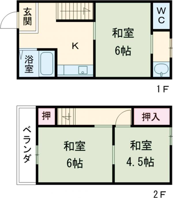 和泉市王子町戸建の間取り