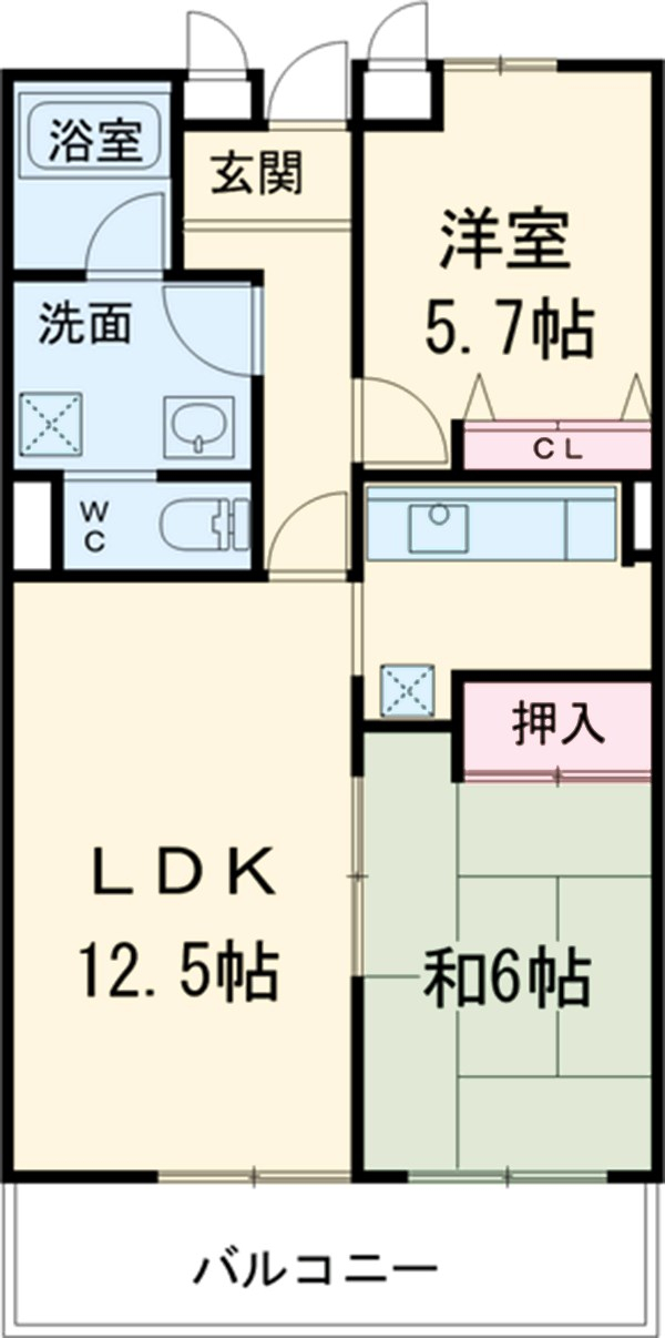 浦和エメラルドグリーンの間取り