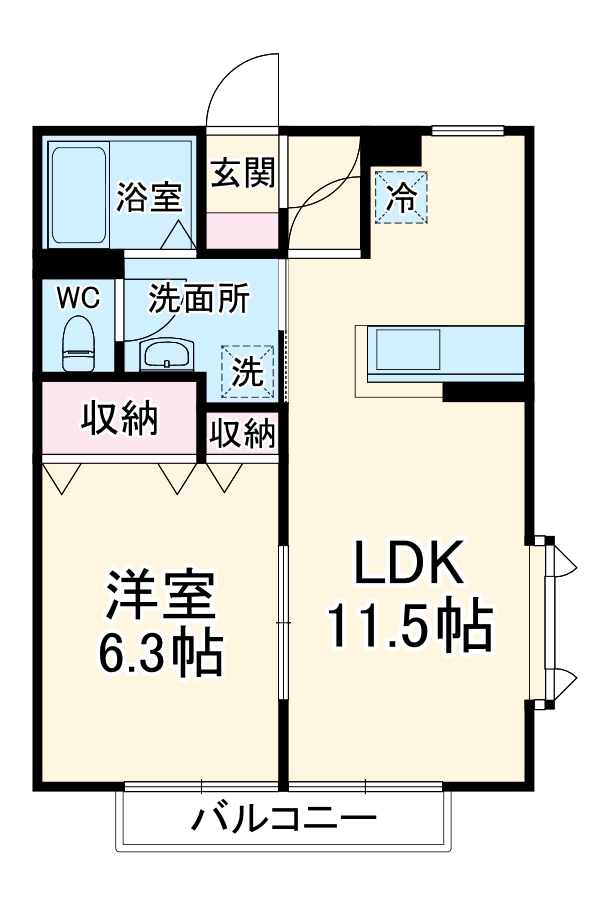 コンフォート毛呂山の間取り