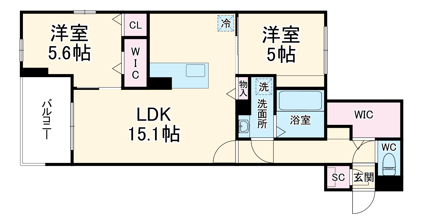 Armojour A棟の間取り