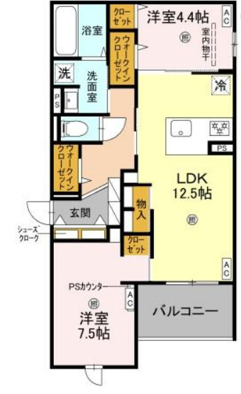 Armojour B棟の間取り
