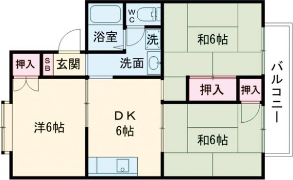 オレンジハイツの間取り