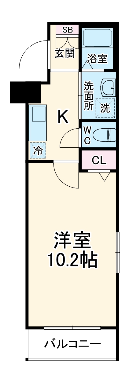 CRESTTAPP京都丹波口Ⅱの間取り