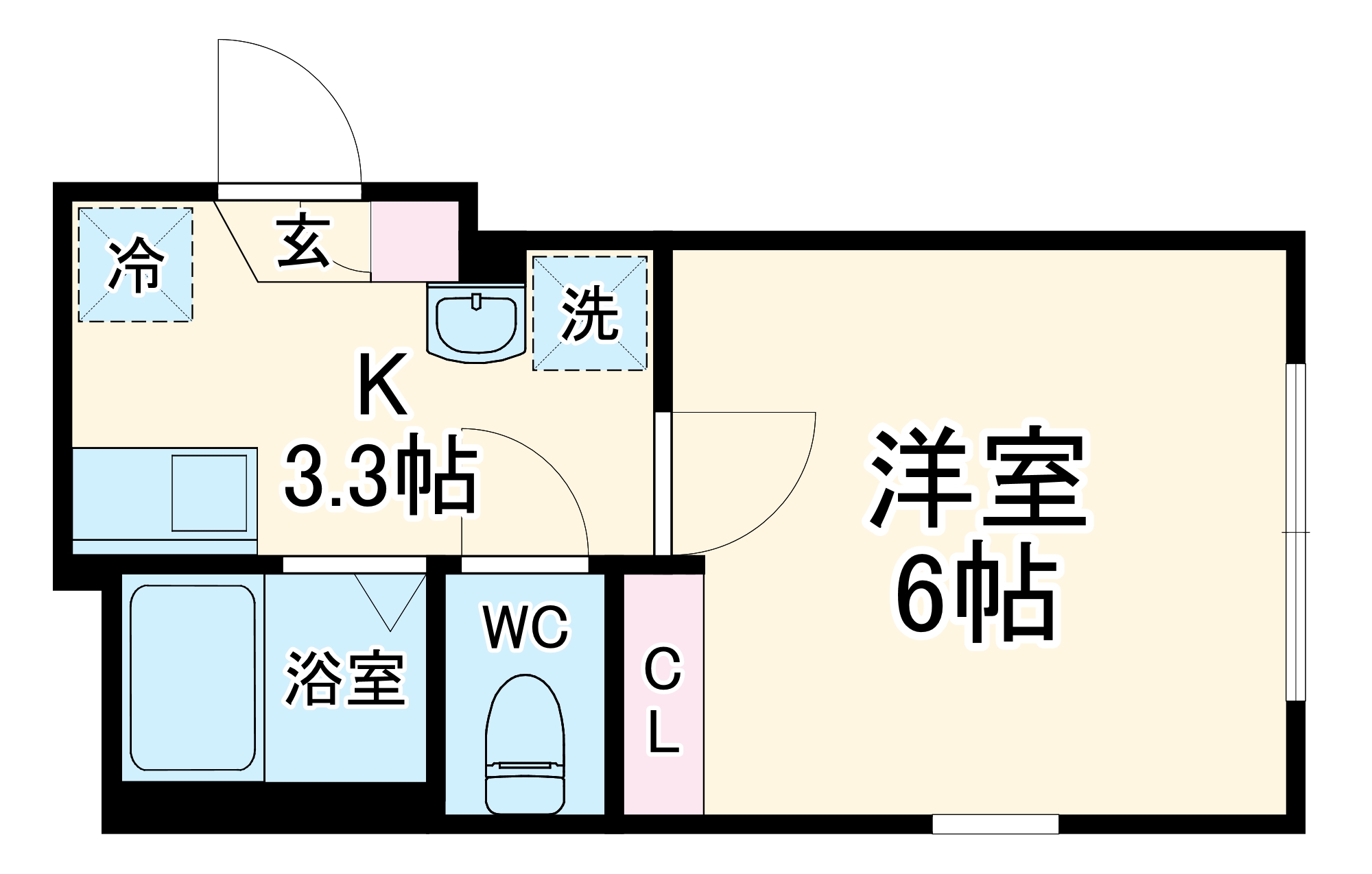 Oakwood蒔田の間取り