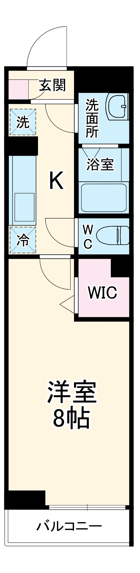 クレール ヴェールメゾンⅠの間取り