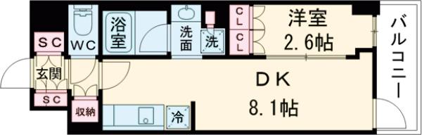 グランカーサ瑞江の間取り