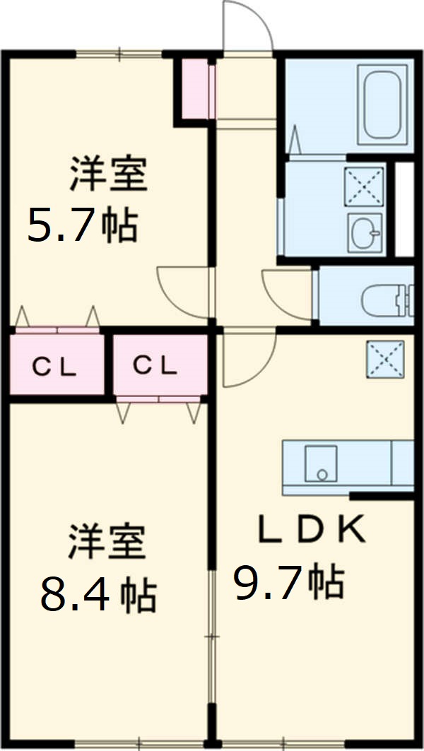 カレン中砂Ⅱの間取り