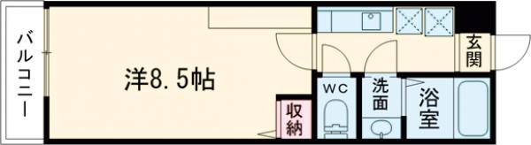 フラッティ谷口園町の間取り