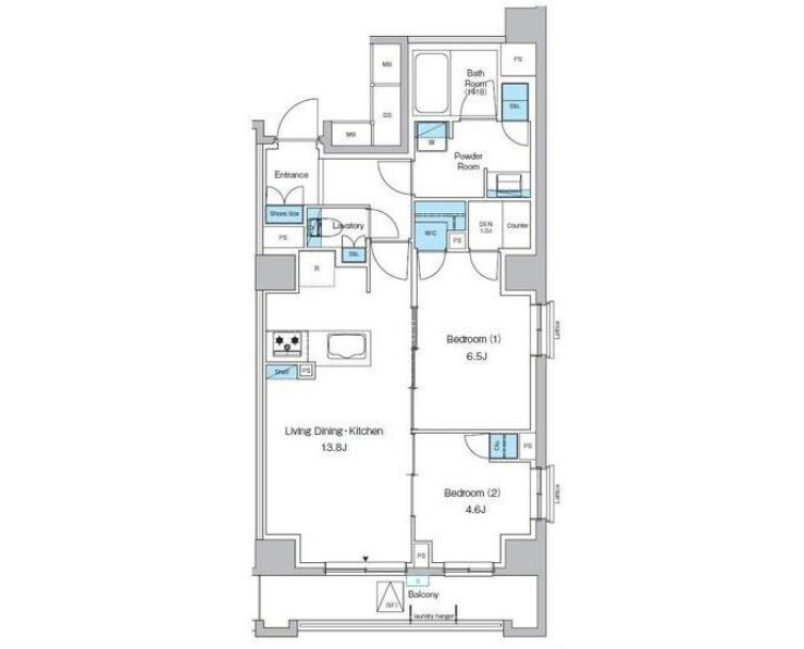 プレディアコート西葛西の間取り