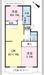 アヴニールドゥモエの間取り
