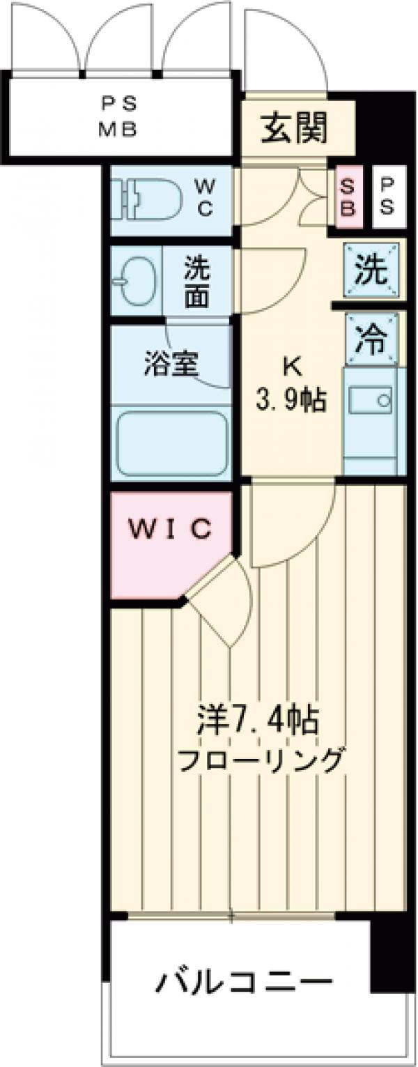 フォンテーヌ芝浦の間取り