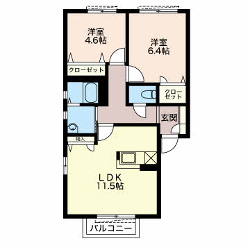 フォーリーブスBの間取り