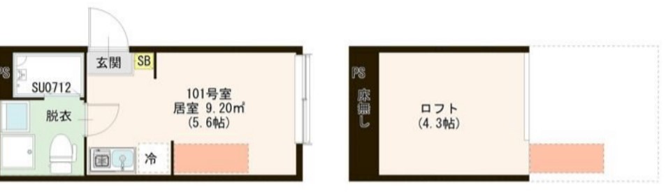 ハーモニーテラス若宮Ⅵの間取り