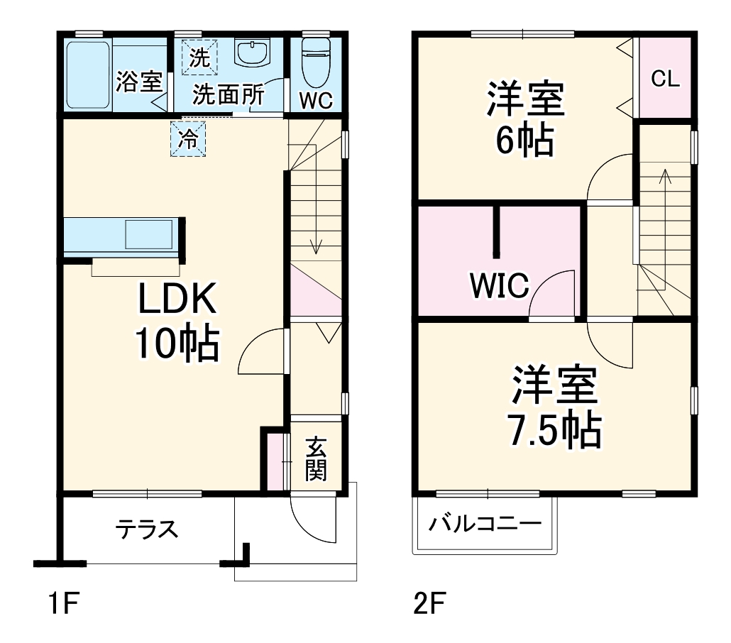クイーンズヒル A棟の間取り