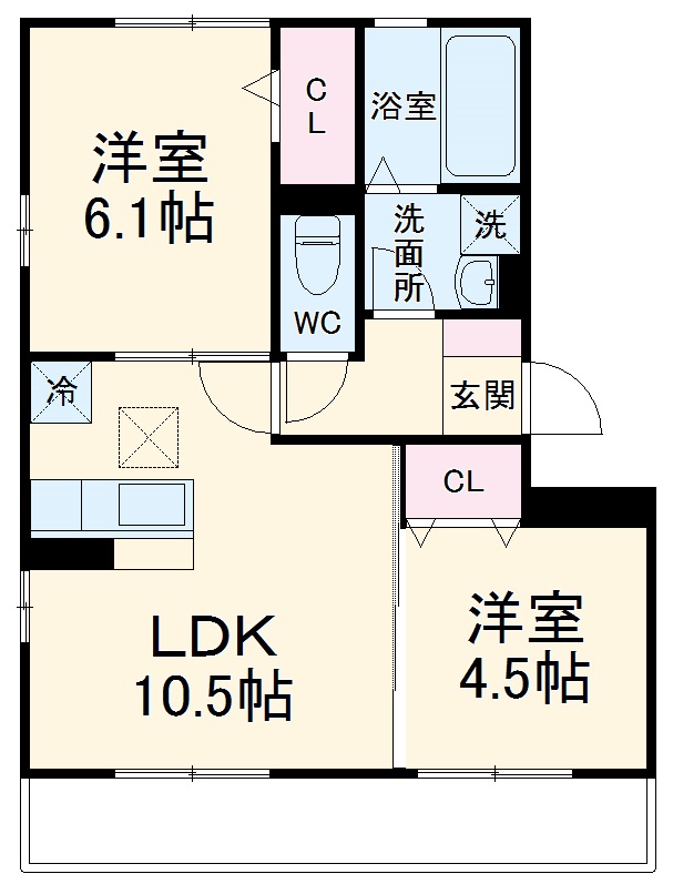 ジェルベーラ湘南の間取り