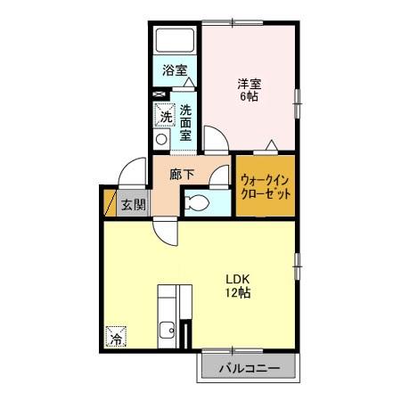 アイビースクエア四季の杜 Eの間取り