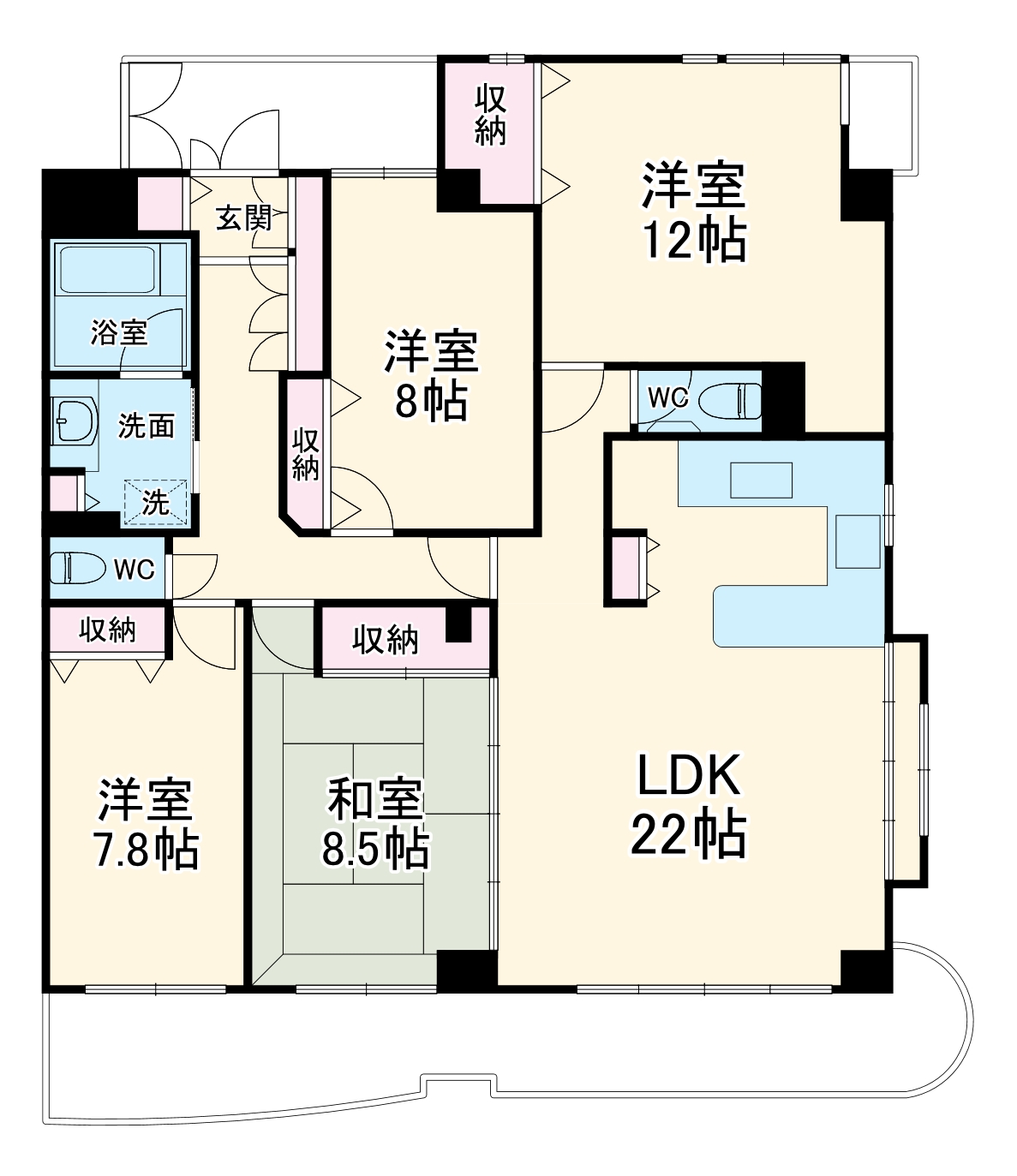 アゼイリア鷺沼の間取り