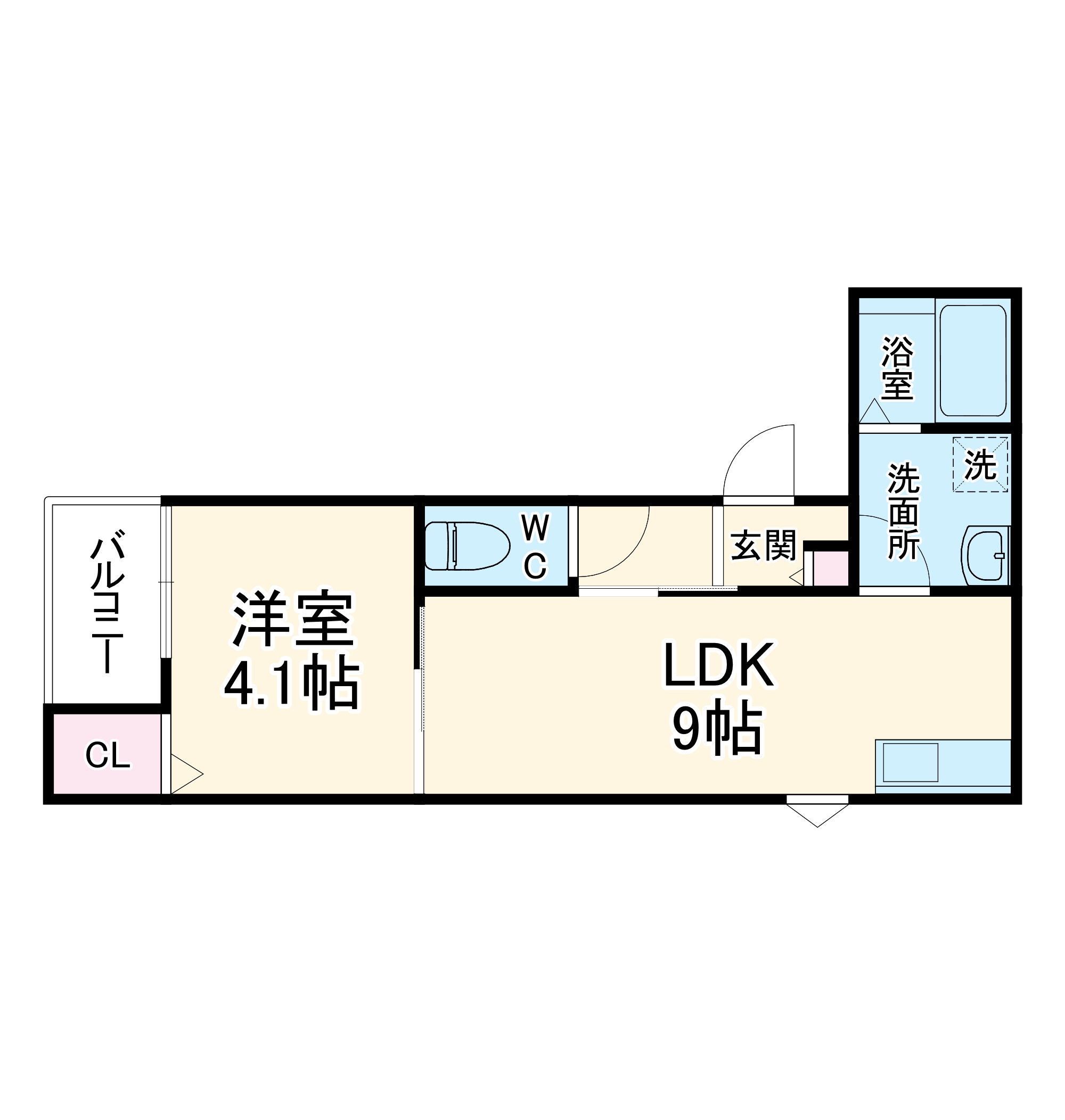 LECOCON中川Ⅱの間取り