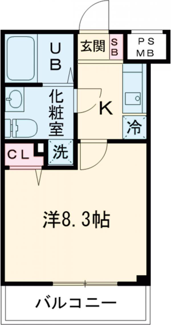 VERXEEDαAYASEの間取り