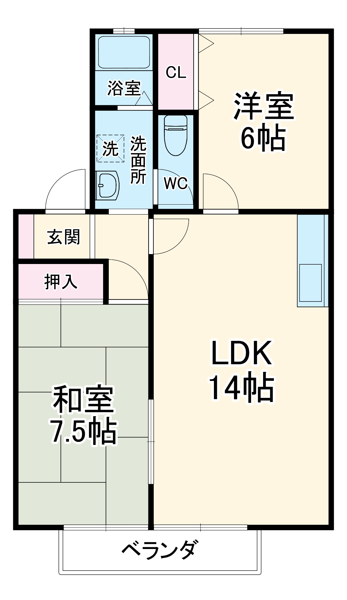 アニバーサリーの間取り