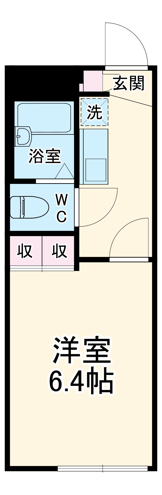 レオパレススカイピア21の間取り
