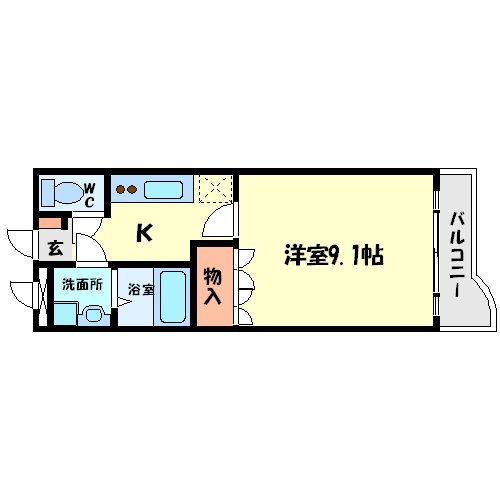 アシューレ彩都の間取り