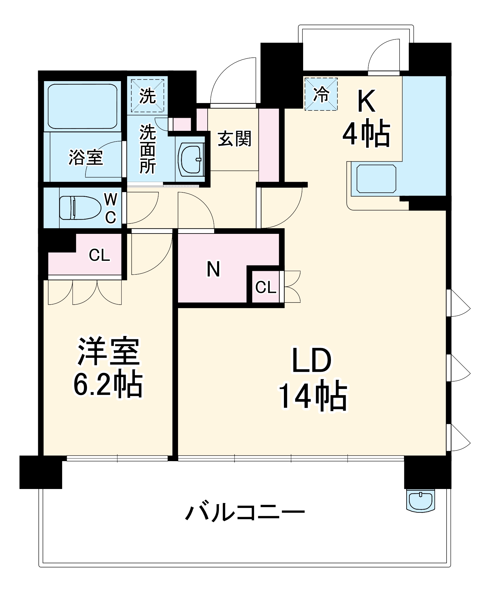 パークアクシス大船の間取り