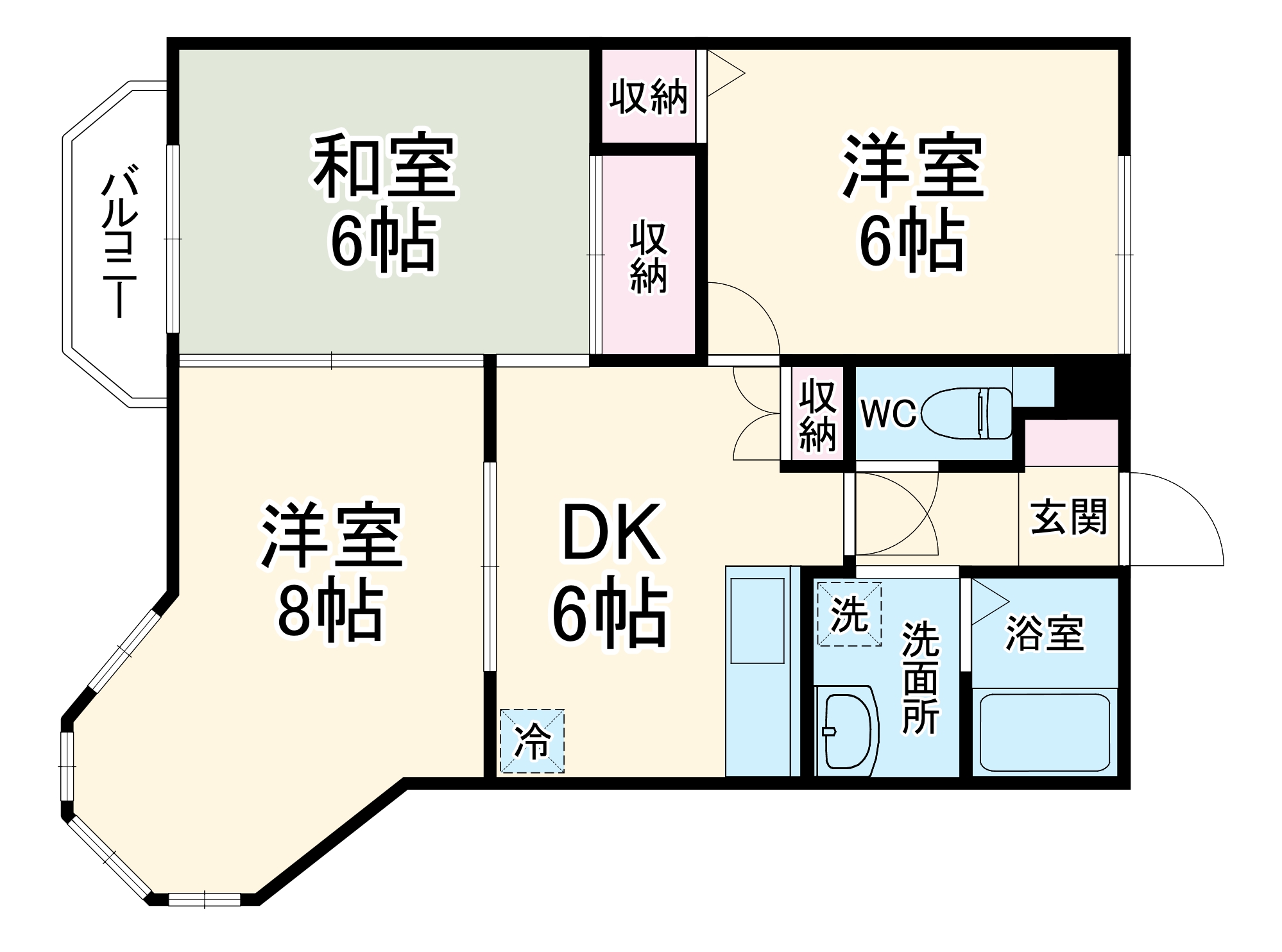 ウィングベル七宝の間取り
