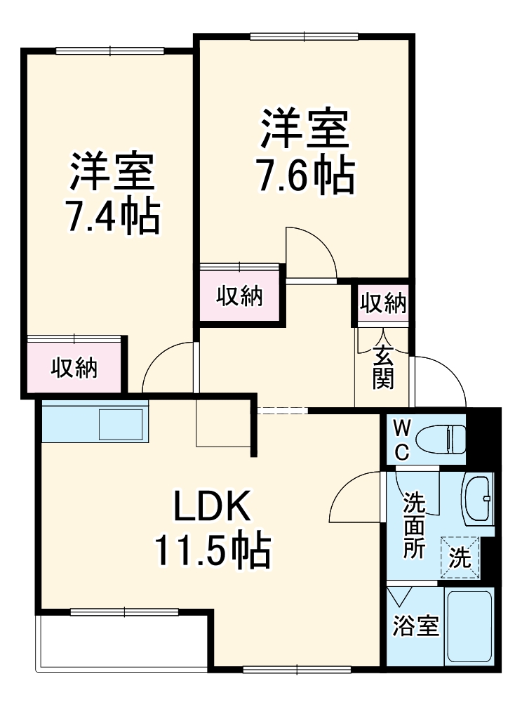 エトワール東栖の間取り