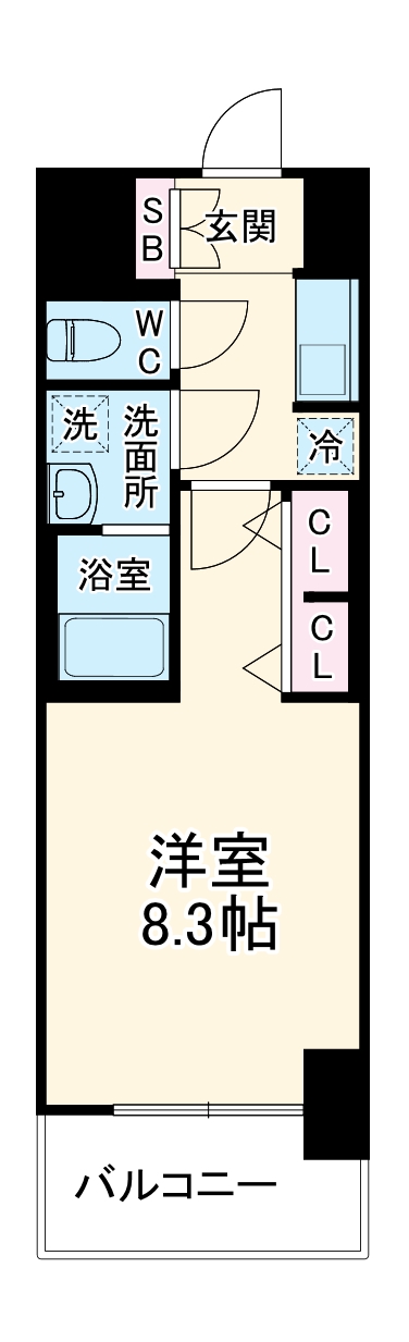 S-RESIDENCE名駅Westの間取り