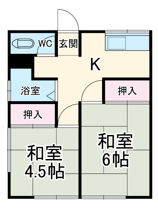 永井アパートの間取り