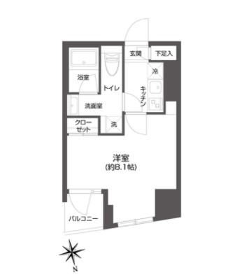 ＧＲＡＮ　ＰＡＳＥＯ　市谷甲良町の間取り