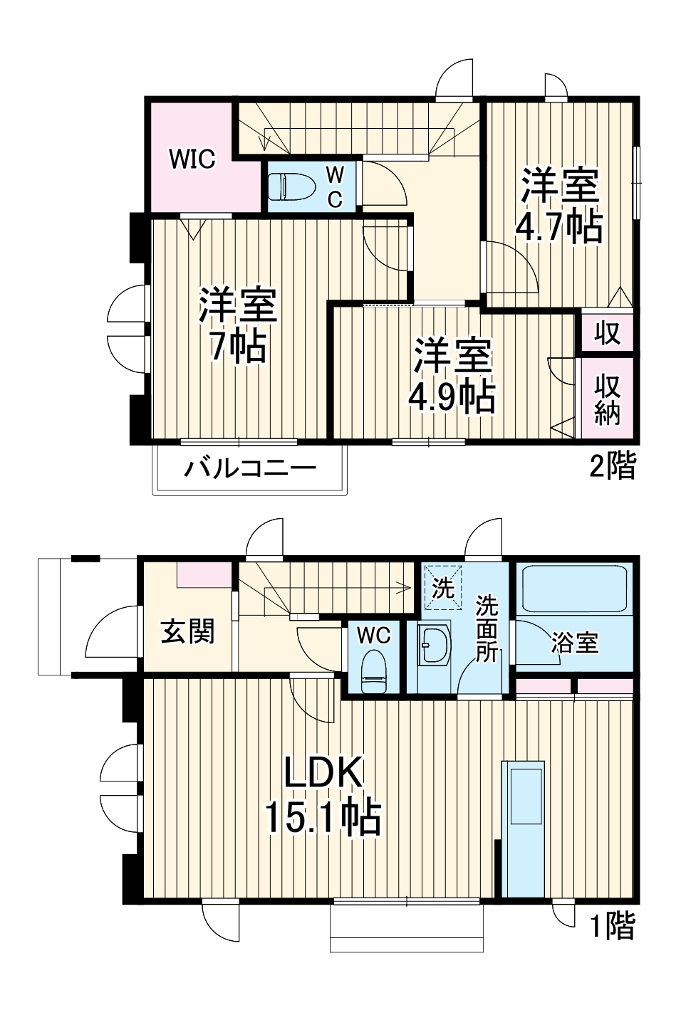 ひばりが丘戸建 A棟の間取り