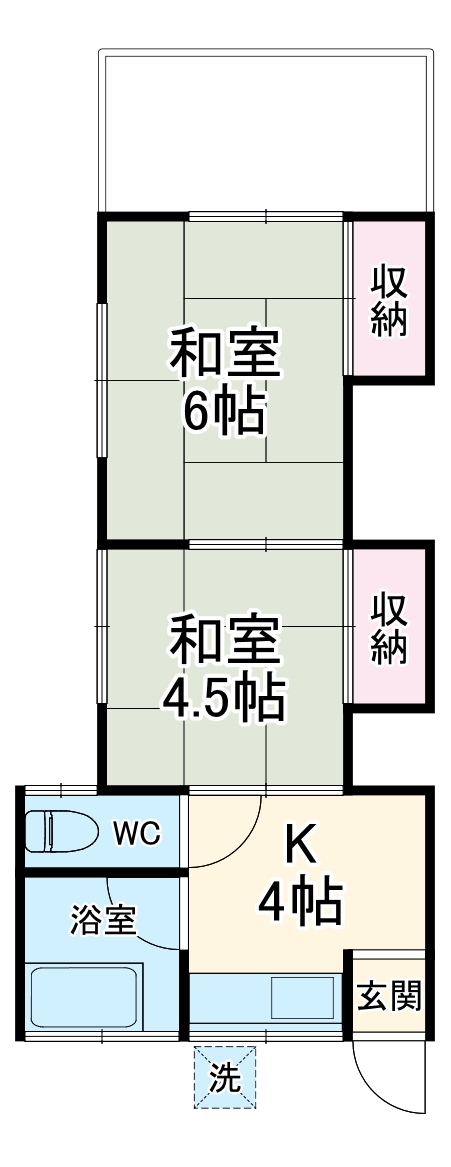 五月荘の間取り