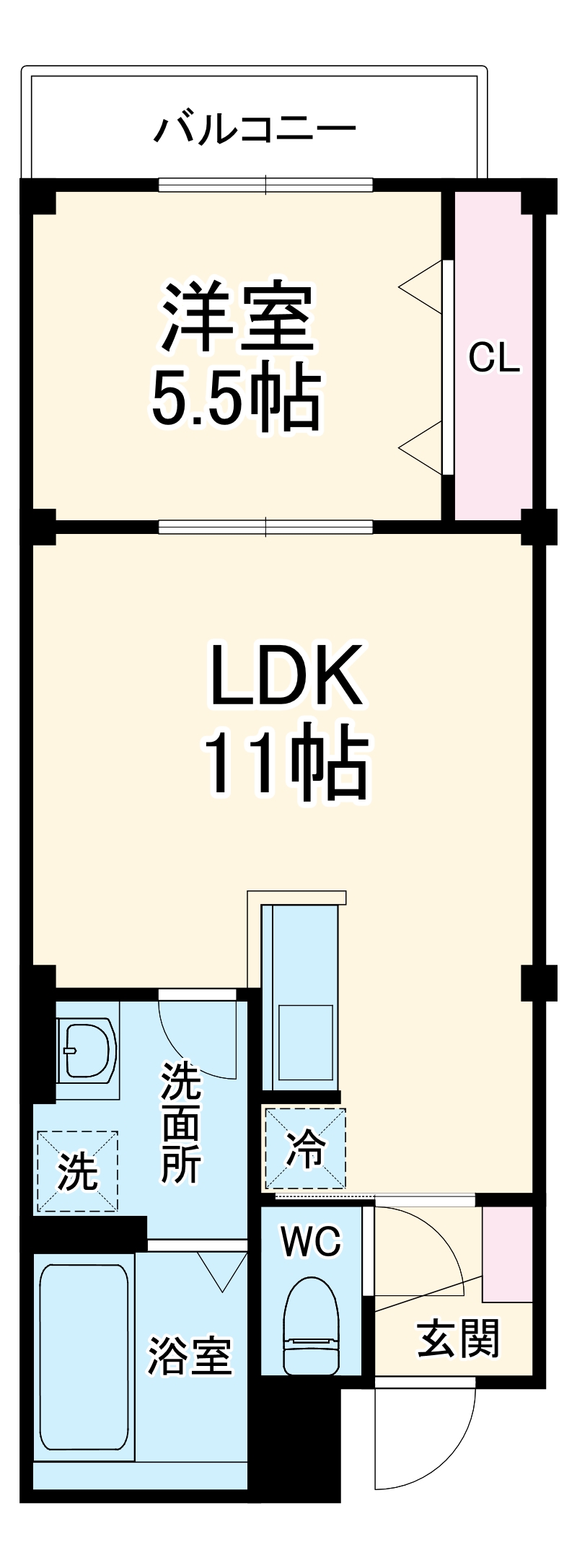 Skye residence塚越の間取り