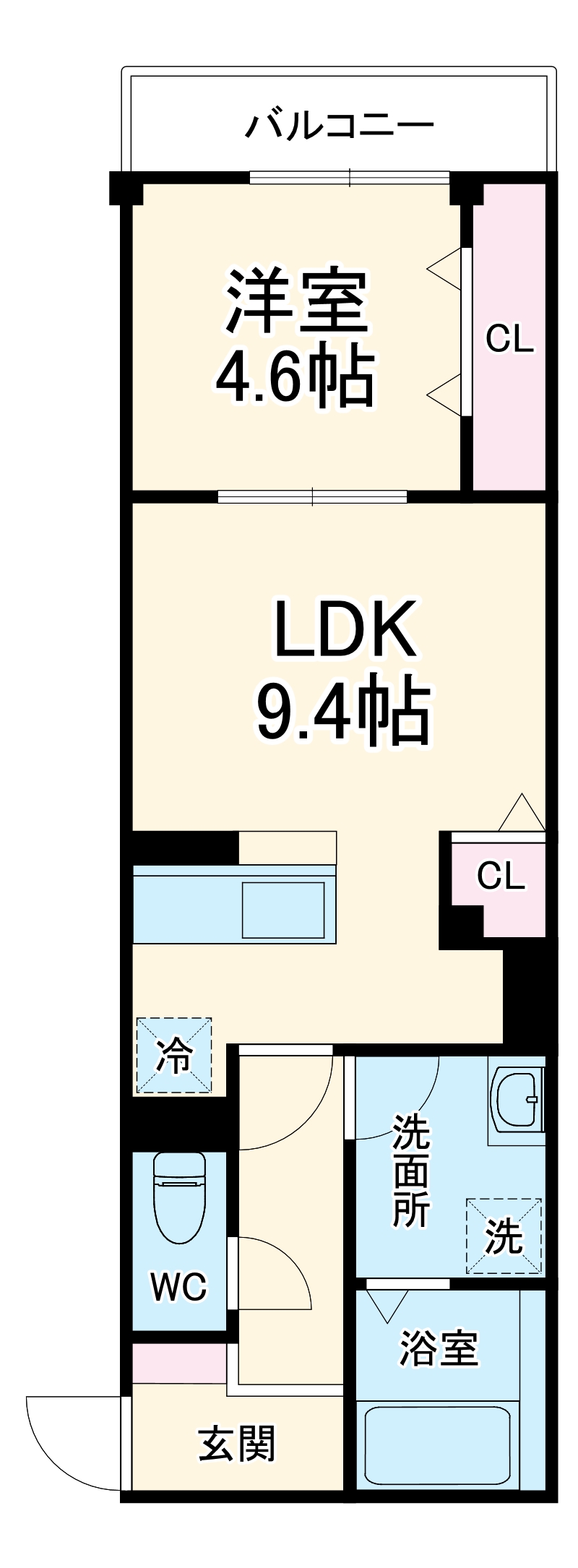 Skye residence塚越の間取り