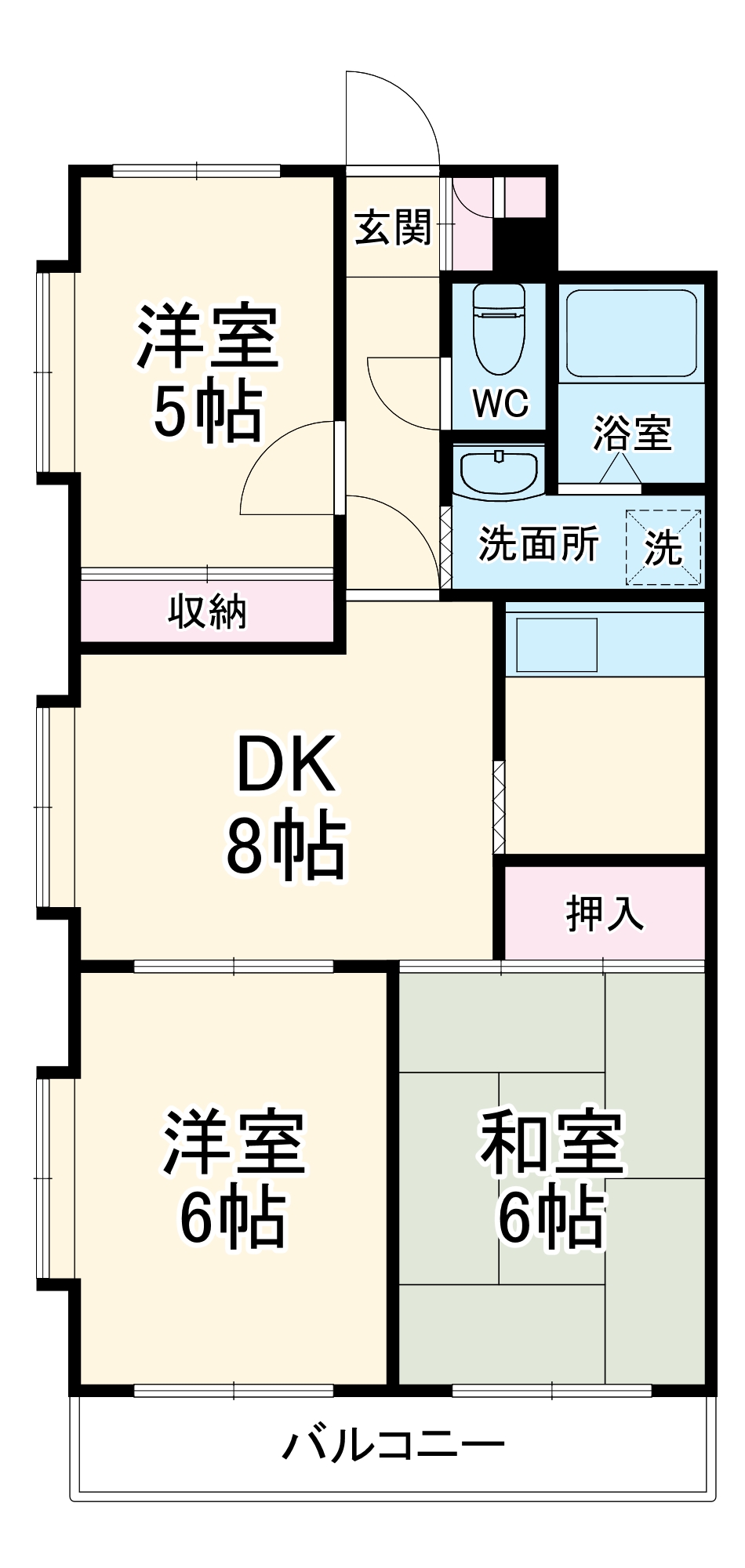 イーストビレッジの間取り