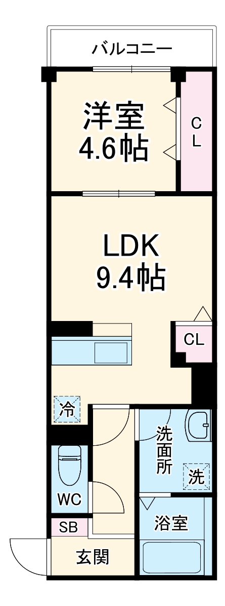 Skye residence塚越の間取り